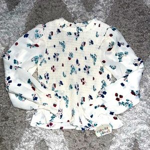 Colorful Planet floral toddler blouse size XS(4/5)